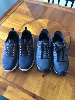 Skechers two pair of mens shoes